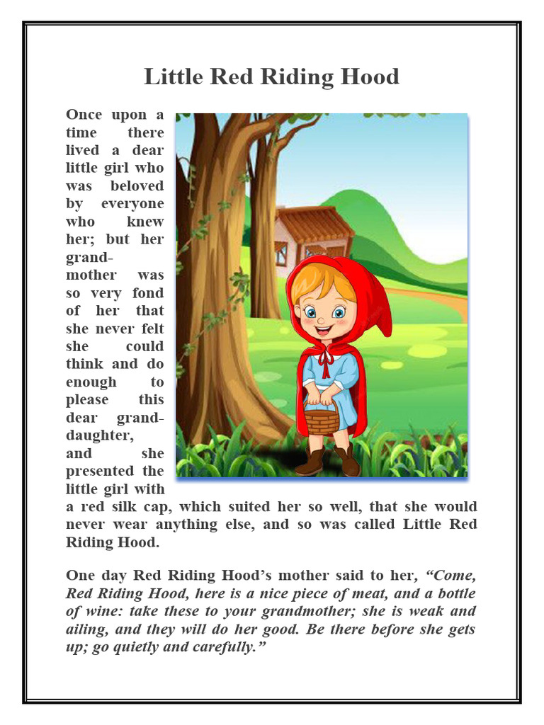 Little Red Riding Hood  PDF  Little Red Riding Hood