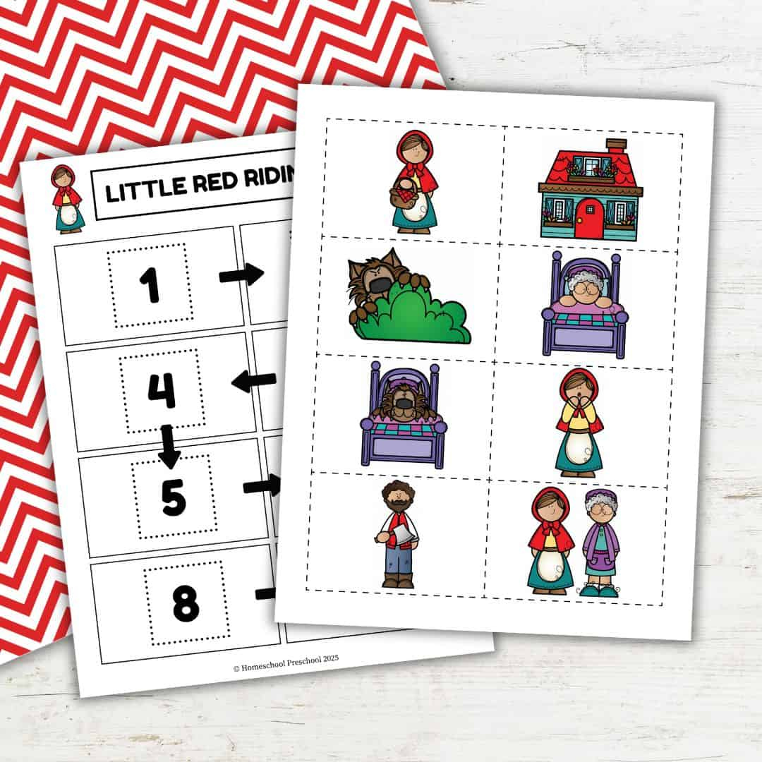 Little Red Riding Hood Story Sequencing Printable