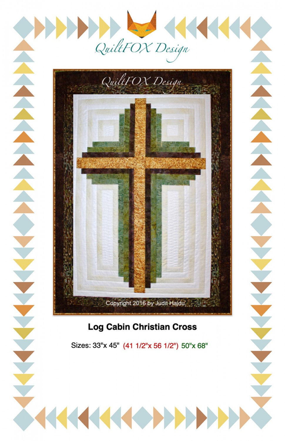 Log Cabin Cross Quilt Pattern – Heavenly Fabric Shop