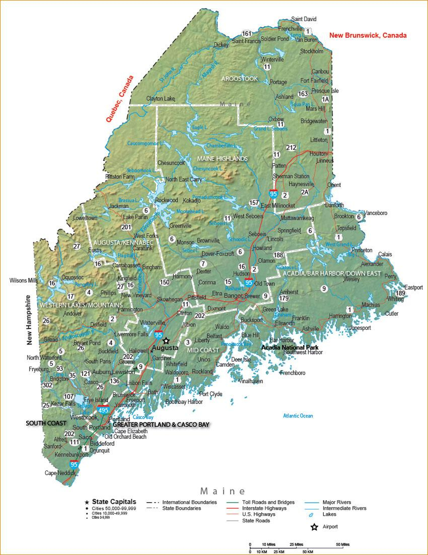 Maine State Maps  Travel Guides to Maine