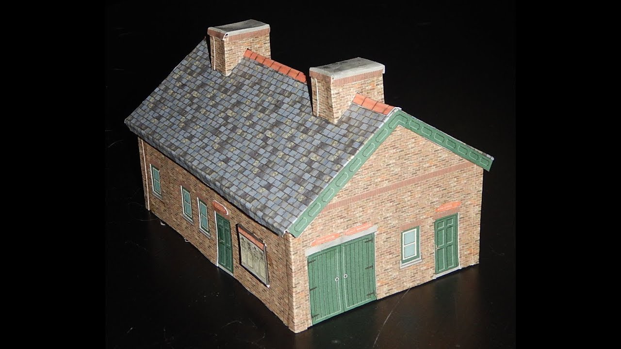 Make your own Free Model Engineering Shed Offices HO Scale.