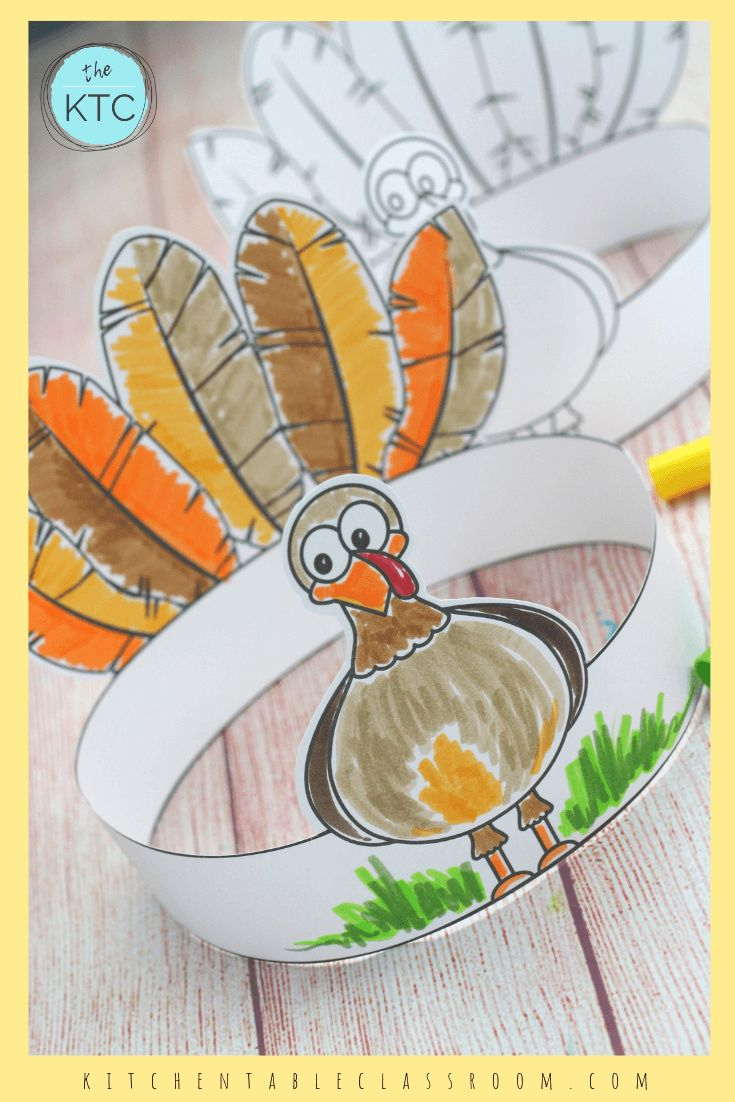 Make Your Own Turkey Headband-A Printable Thanksgiving Craft - The Make Your Own Turkey Headband-A Printable Thanksgiving Craft - The