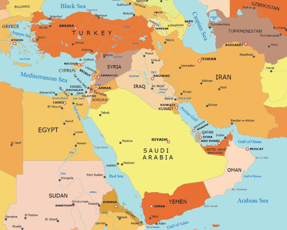Map Collection of the Middle East - GIS Geography