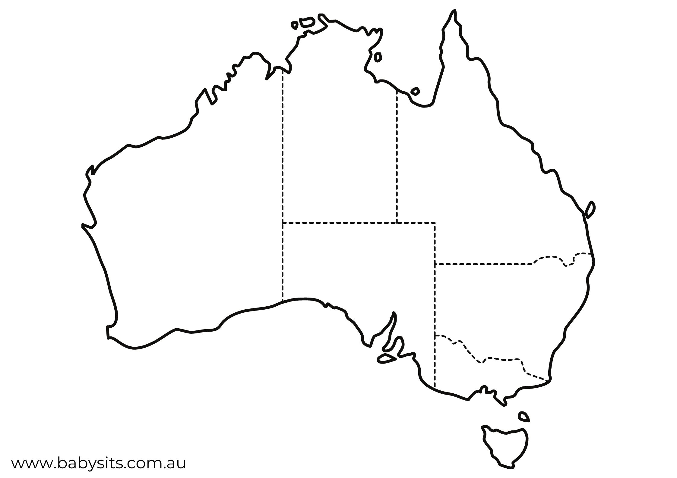 Map of Australia for Kids (free printable), Facts and Activities