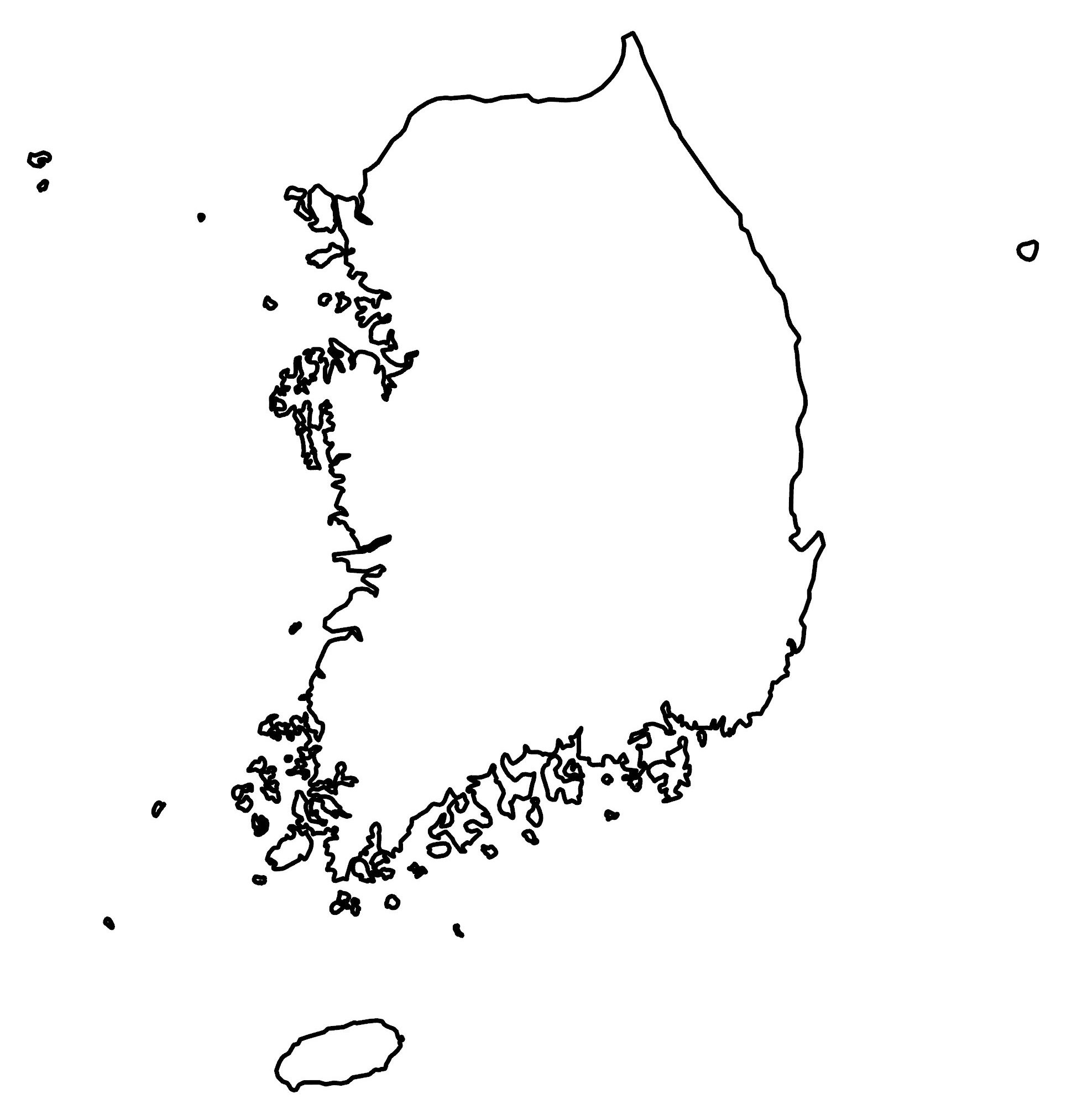 Map of South Korea - GIS Geography