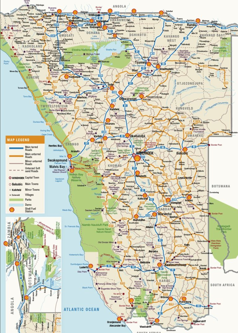 Maps of Namibia - Namibia App Maps of Namibia - Namibia App