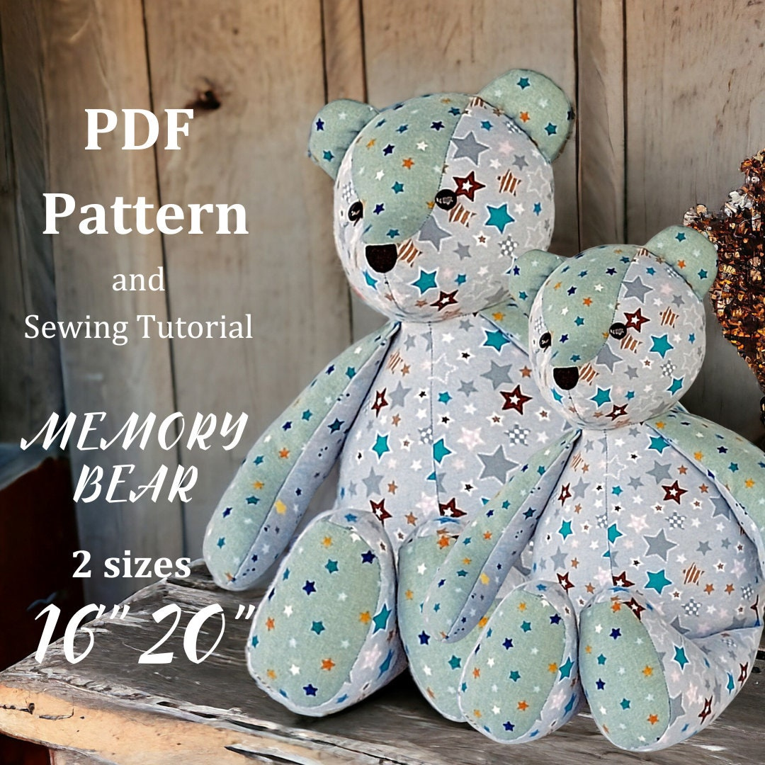 Memory Gifts Teddy Bear Sewing Pattern Bear Patterns Free Diy