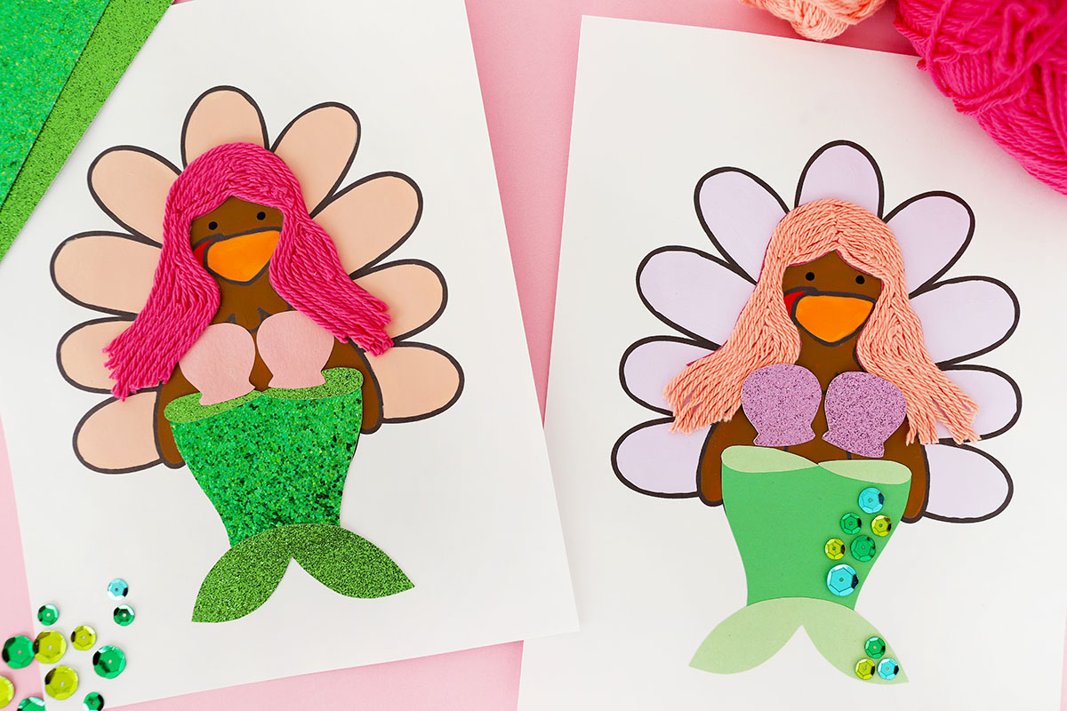 Mermaid Turkey Disguise (Free Template) - The Best Ideas for Kids Mermaid Turkey Disguise (Free Template) - The Best Ideas for Kids