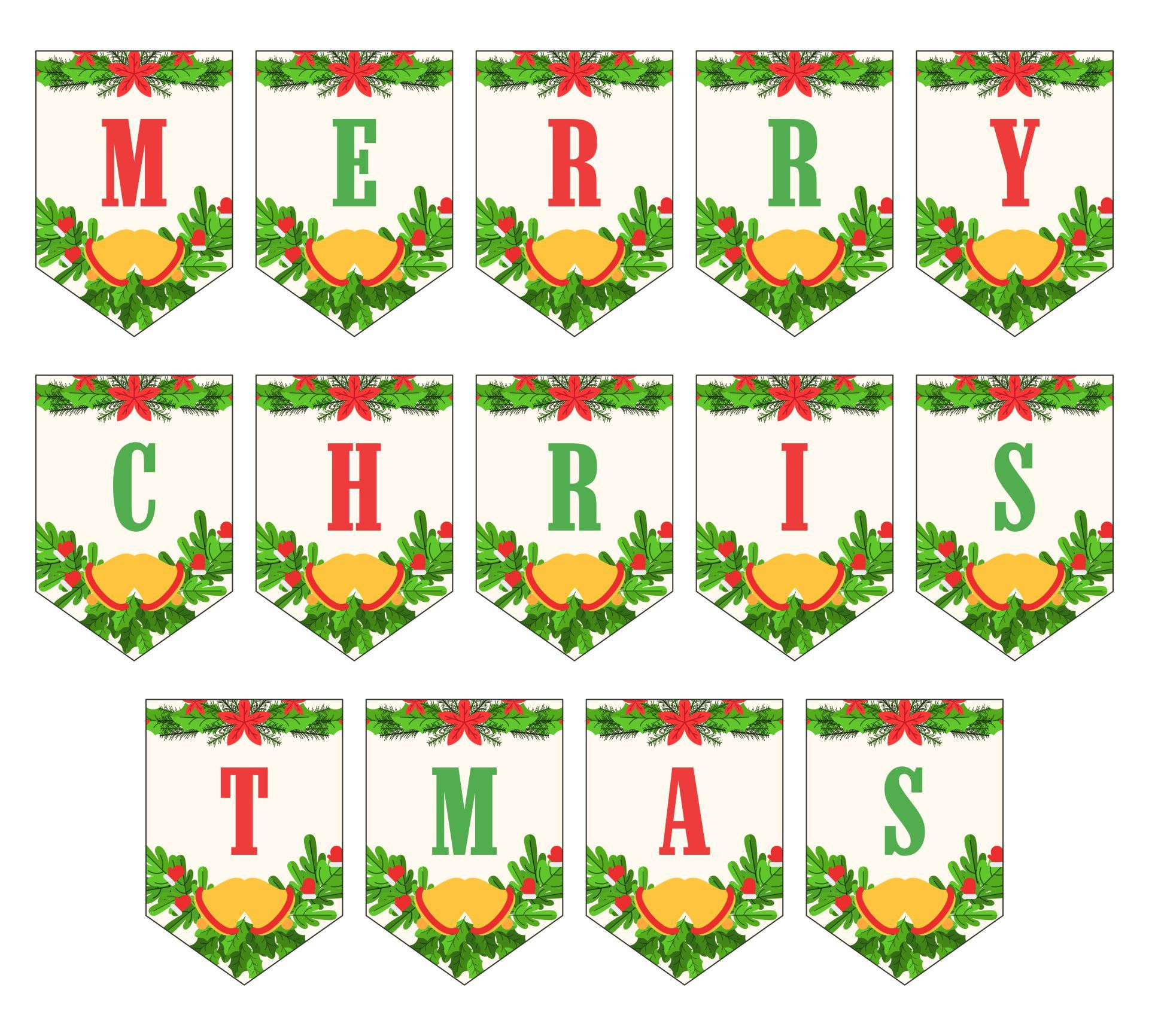 Merry Christmas Printables - Printable Party Favors