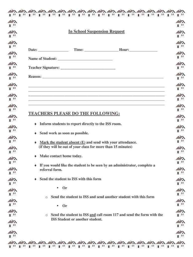 MI CASD In School Suspension Request Form - Fill Online, Printable