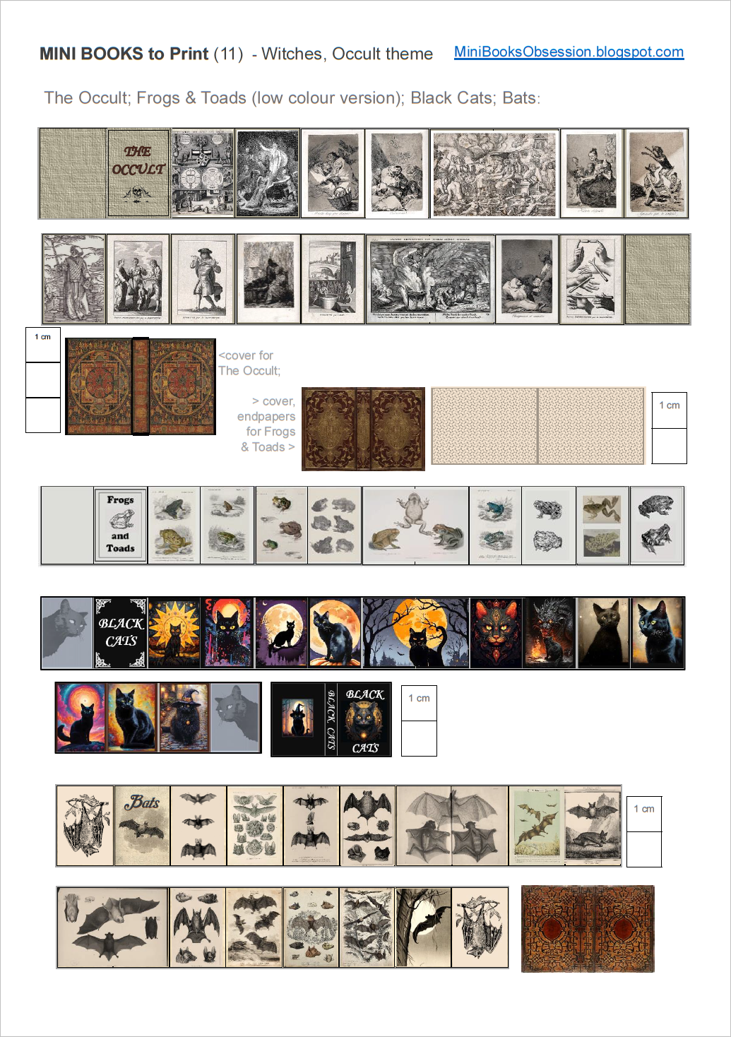 Mini Books Printable Free