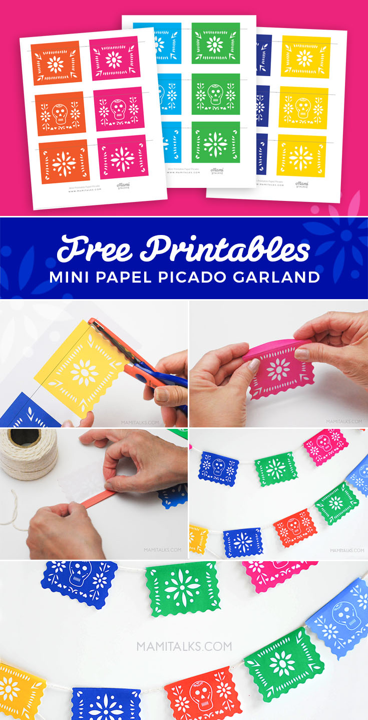 Mini Printable Papel Picado: Make a Garland - Mami Talks™