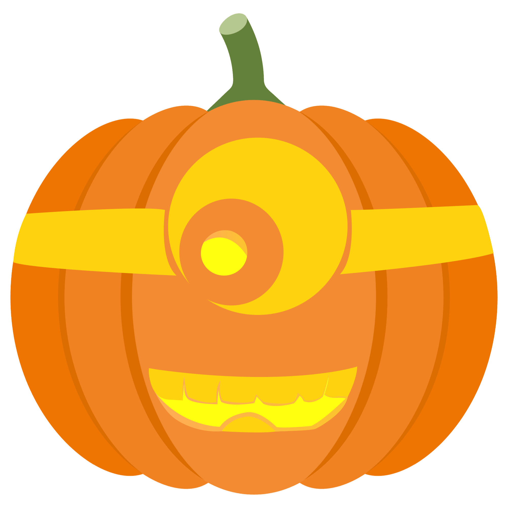 Minion Face Pumpkin Stencil  Free Printable Paper Сraft Templates