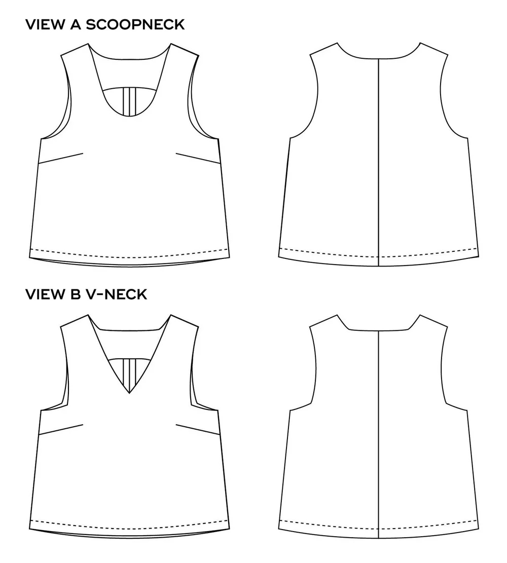 Miri Tank Top PDF Sewing Pattern — Sew DIY