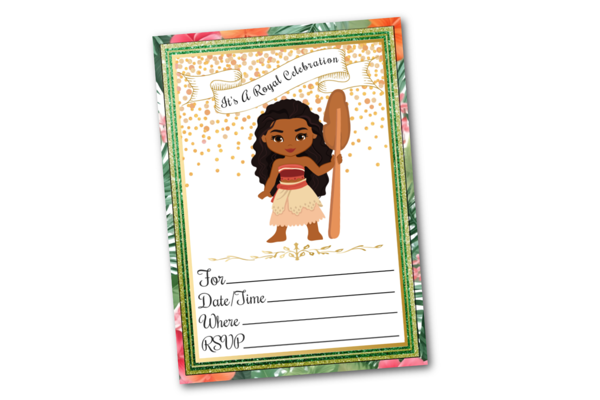 Moana Birthday Invitations (Free Printables) - Fun Money Mom