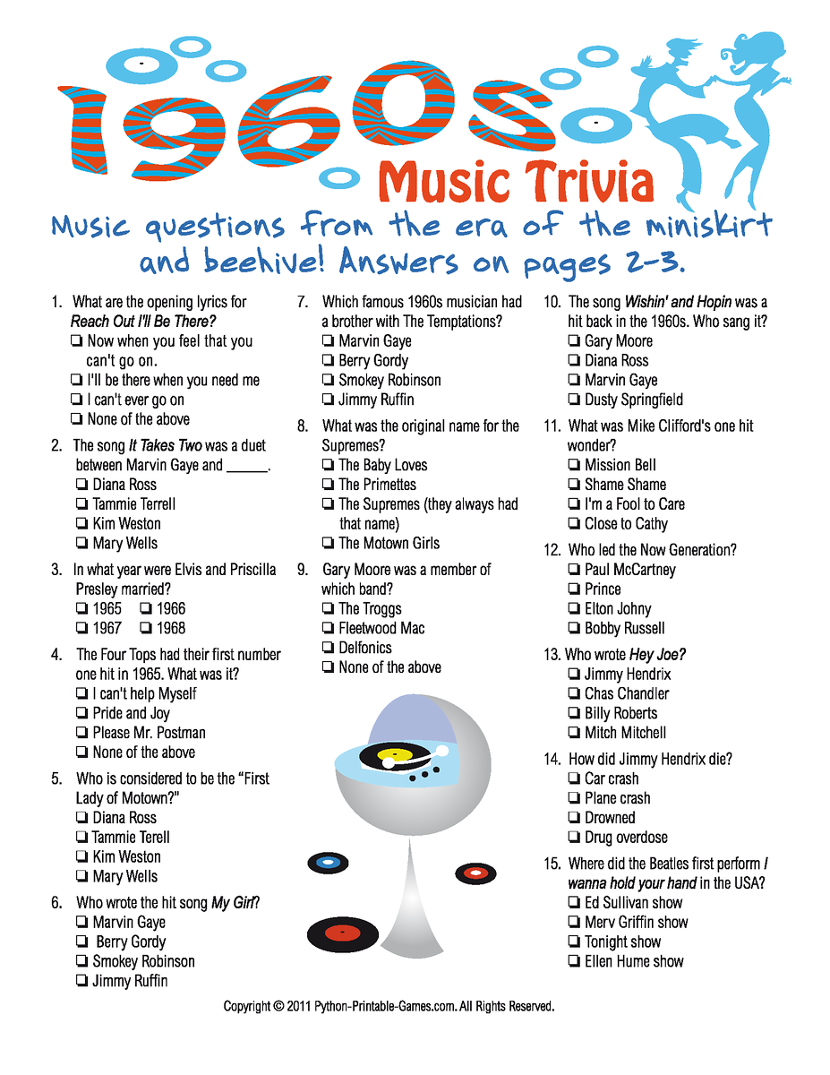 Music Trivia Game + Music Trivia Questions & Answers (Easy To