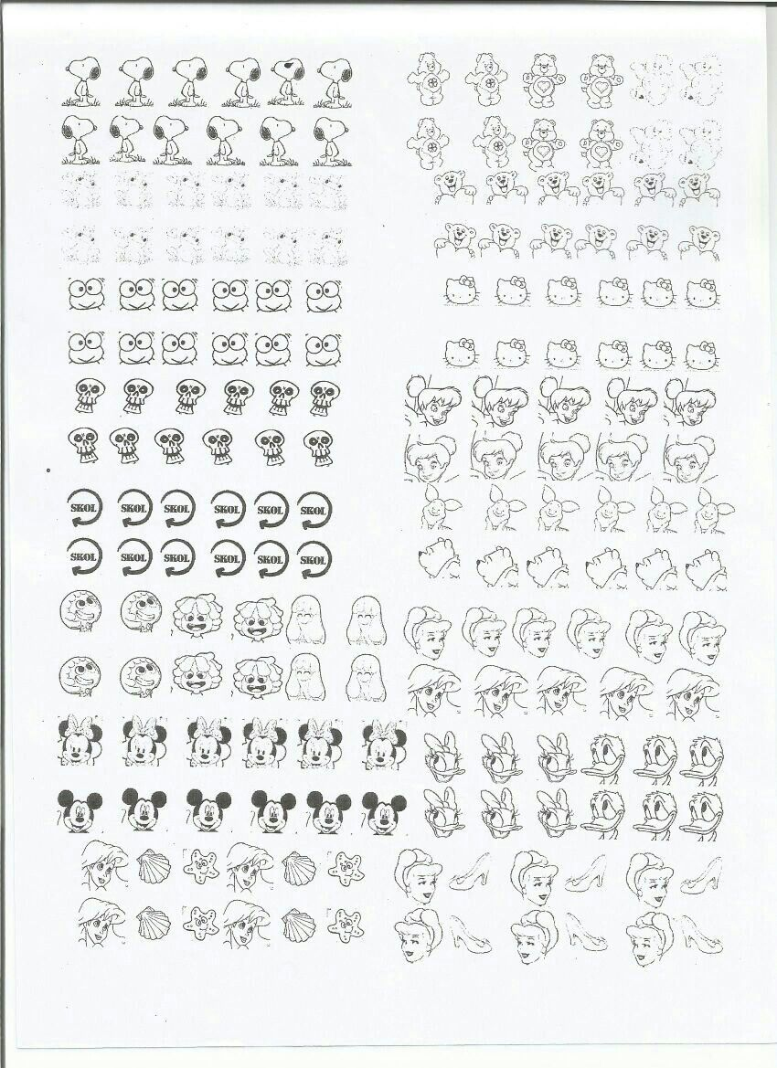 Nail art practice sheets ideas  printable nail art practice