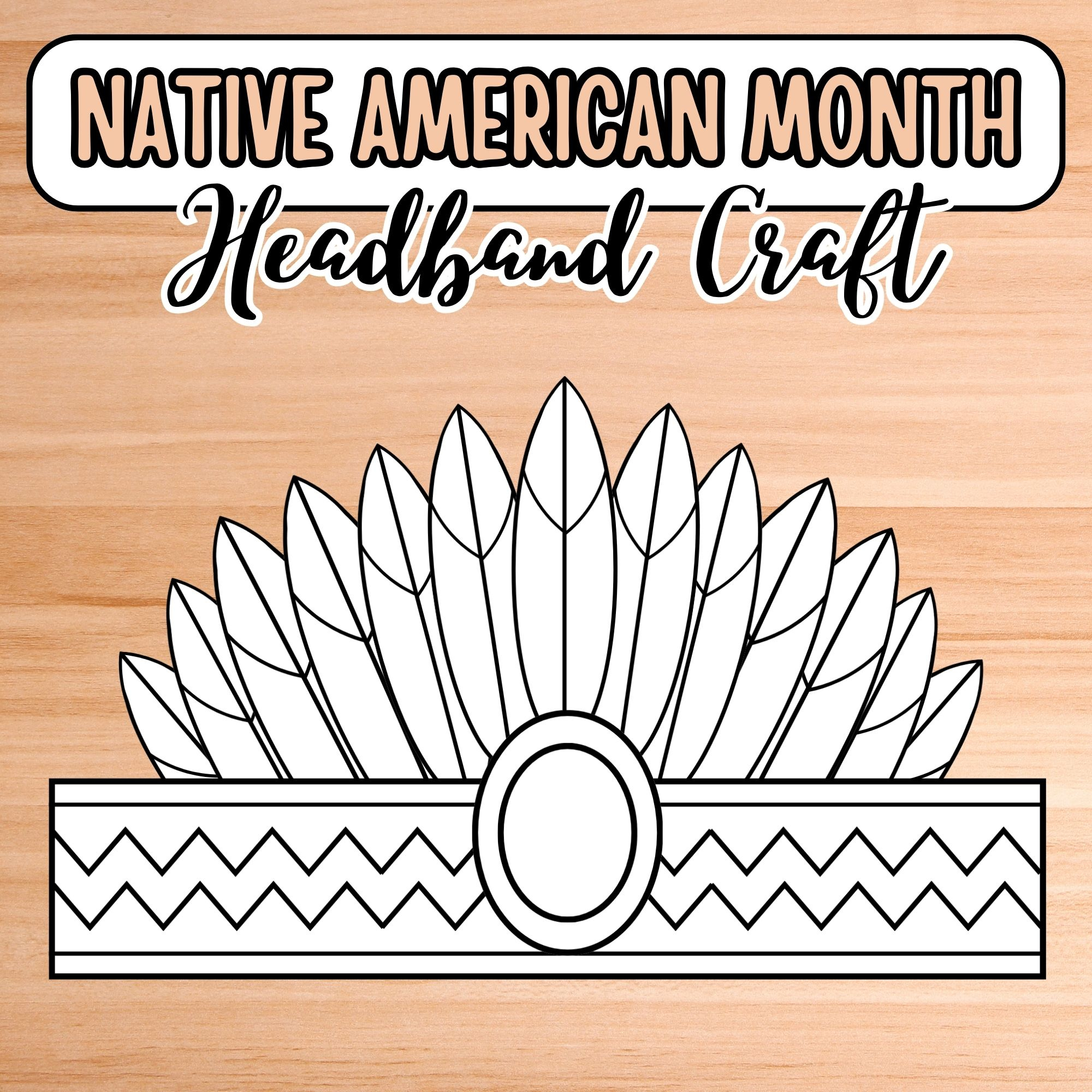 Native American Heritage Month Headband Craft, American Headdress Native American Heritage Month Headband Craft, American Headdress