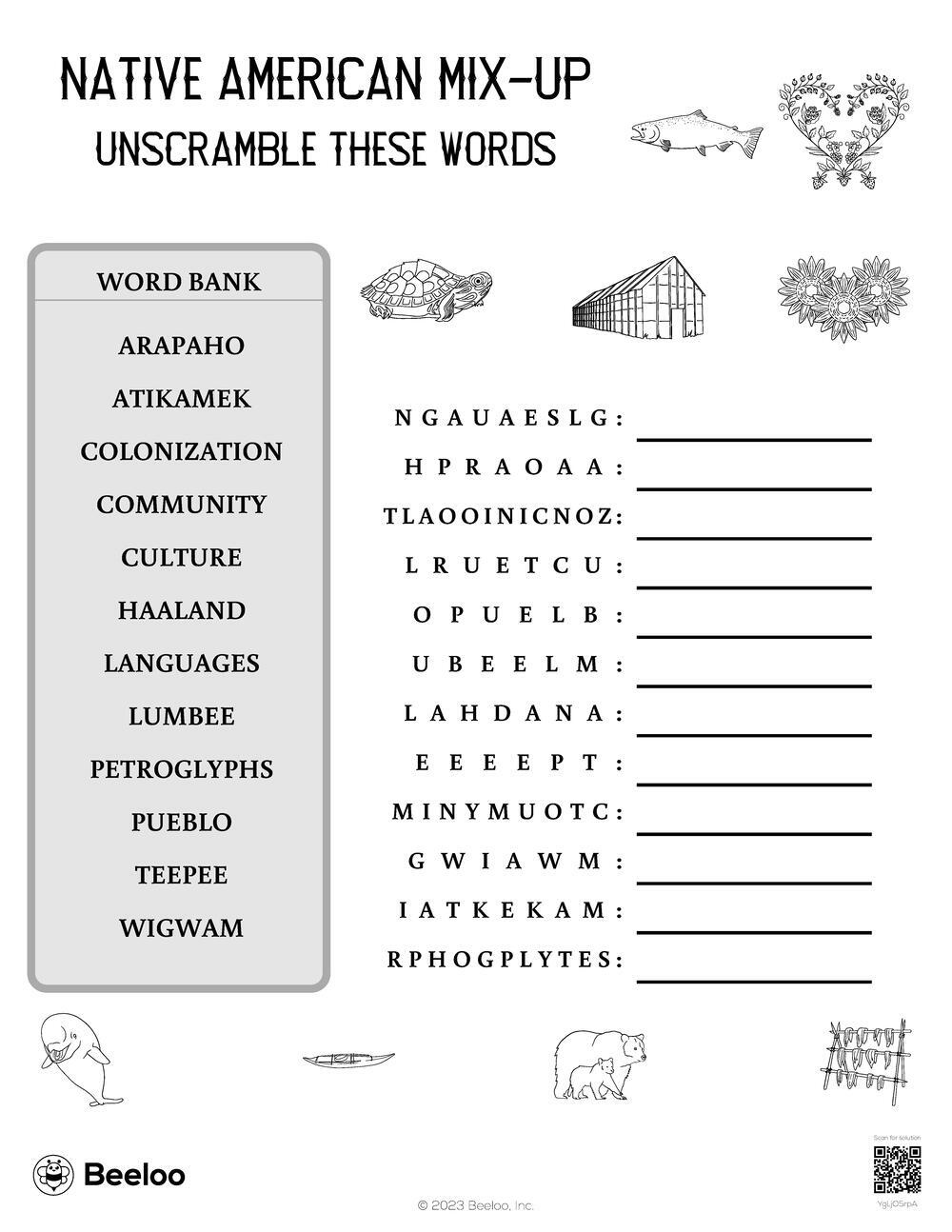 Native American Mix-Up • Beeloo Printable Crafts and Activities