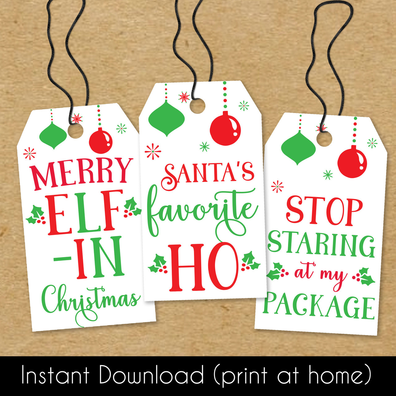 Naughty Christmas Printable Gift Tags (Instant Download) Naughty Christmas Printable Gift Tags (Instant Download)