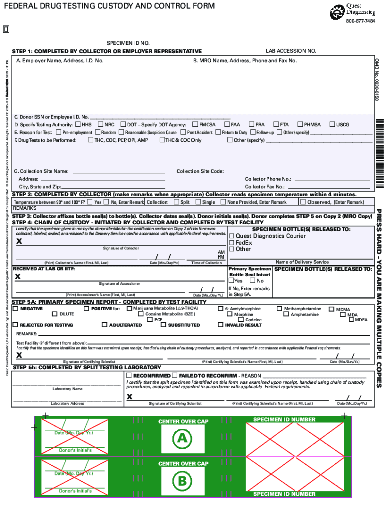 Negative printable drug test results form: Fill out & sign online
