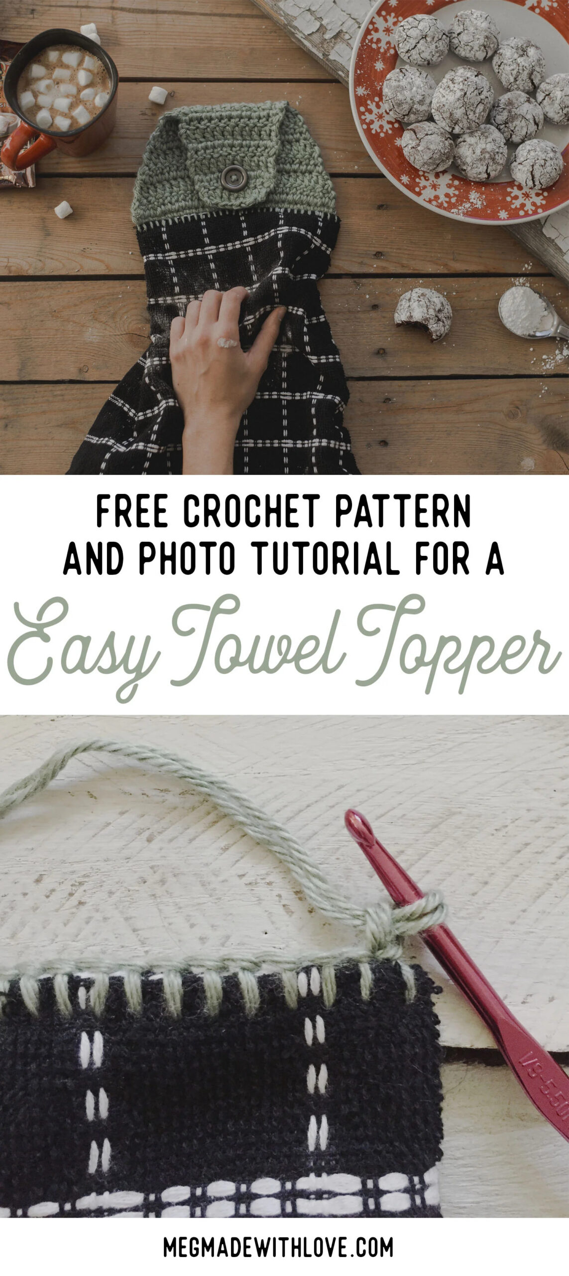 New Free Crochet Pattern for an Easy Towel Topper — Megmade with Love