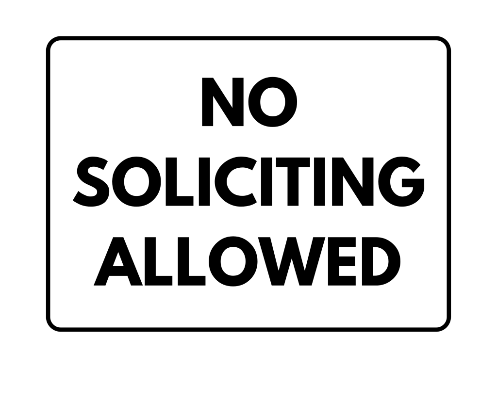 No Soliciting Sign: Printable Templates (Free PDF Downloads)