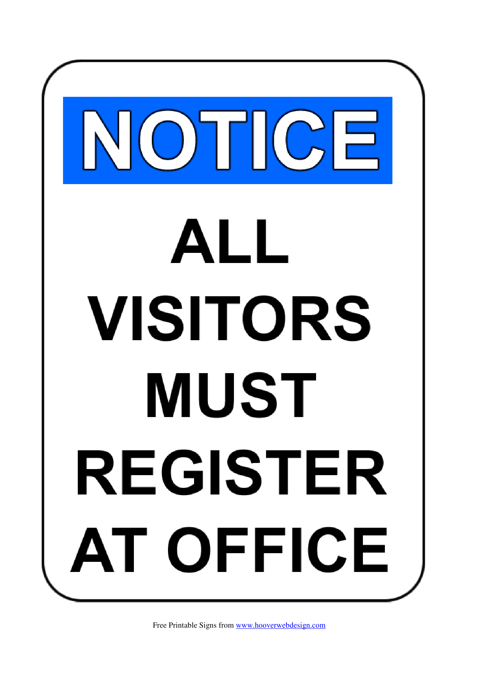 Office Signs  Poster Template