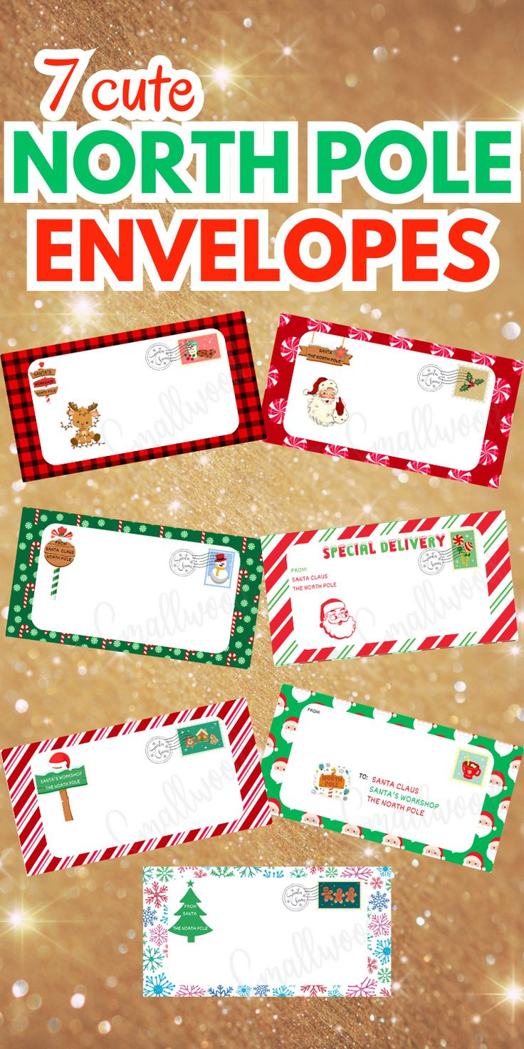 Official Santa Envelopes Free Printable Official Santa Envelopes Free Printable