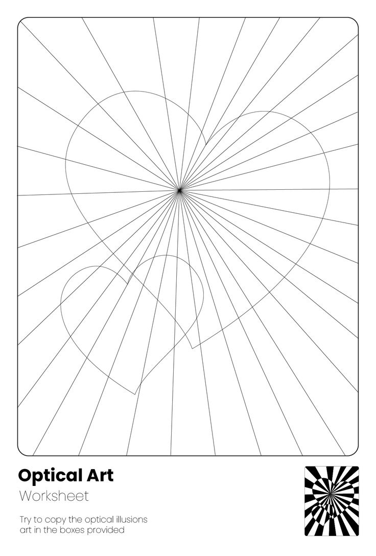 Op Art Worksheets -  Free PDF Printables  Printablee