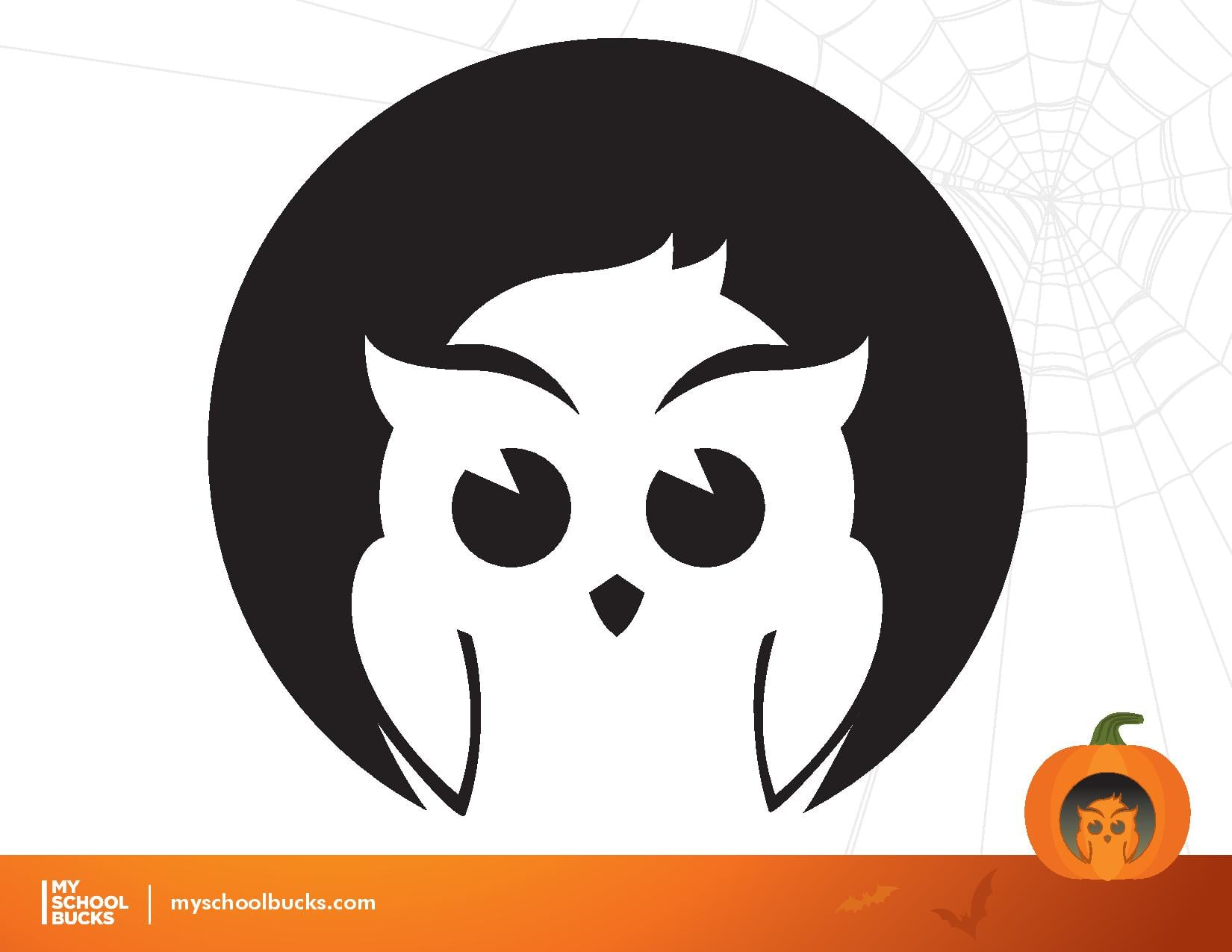 Owl (Free Pumpkin Stencil - Pumpkin Pattern - Pumpkin Template