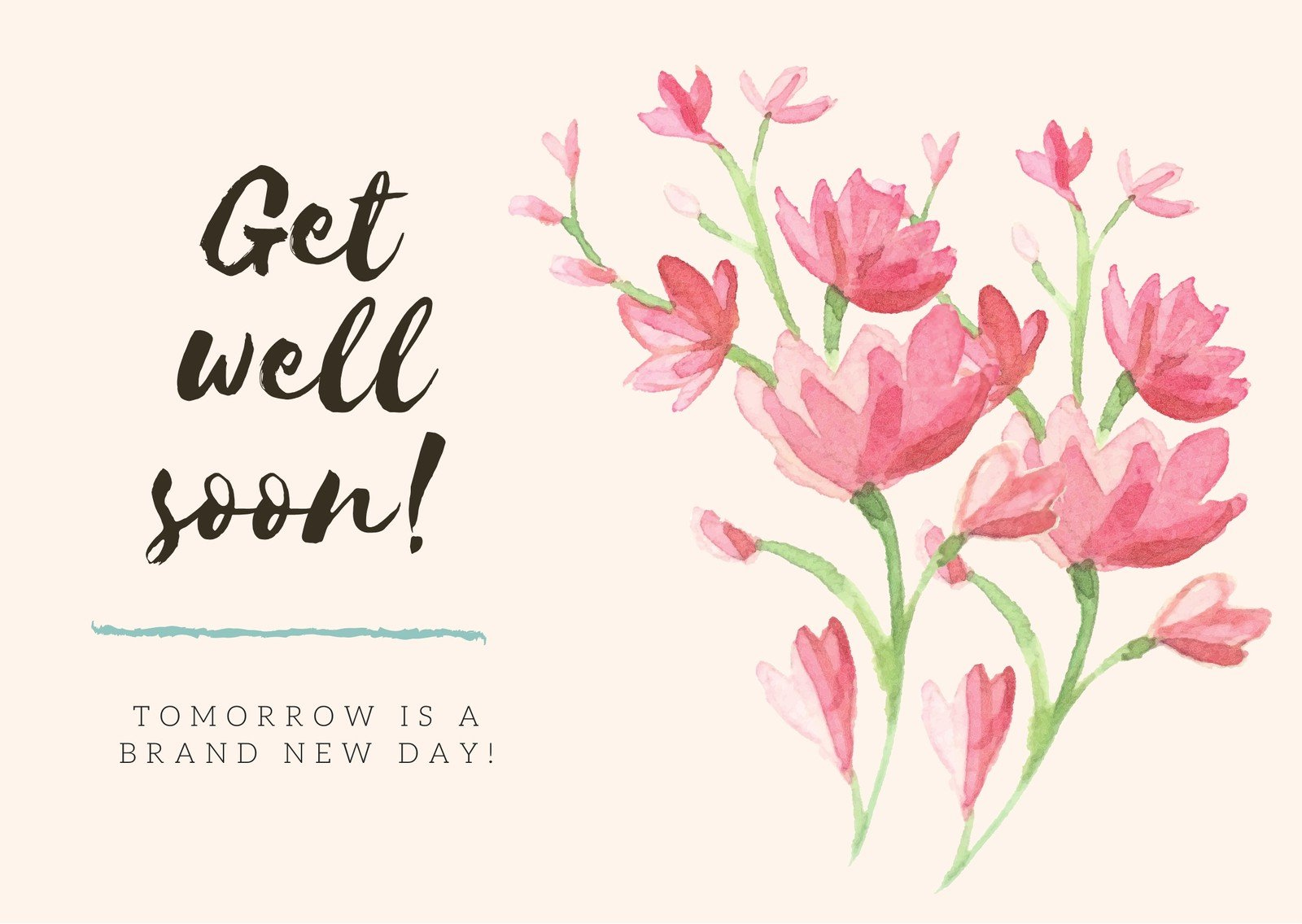 Page  - Free, printable, editable get well soon card templates