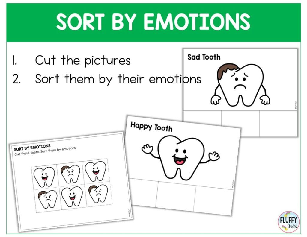 Pages of Fun Dental Printables for Toddler and Preschool