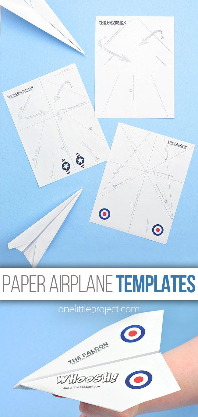 Paper Airplane Template  Free Printable Paper Airplane Designs