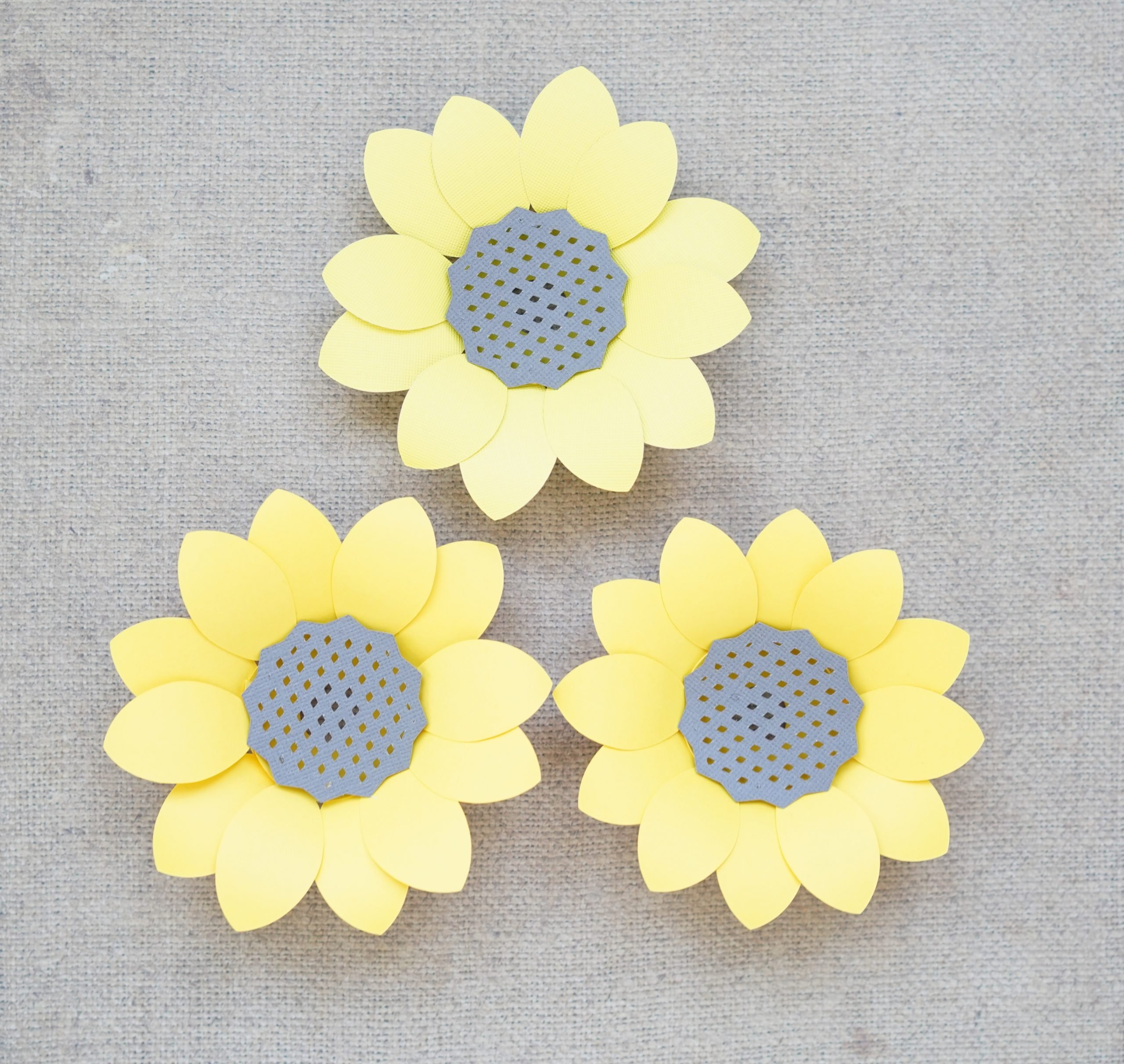 Paper Sunflower Template - Free SVG and Tutorial