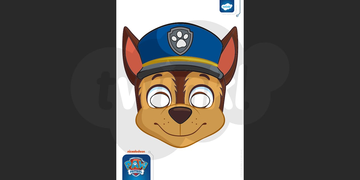 PAW Patrol Face Masks: Printable  Paramount  Twinkl