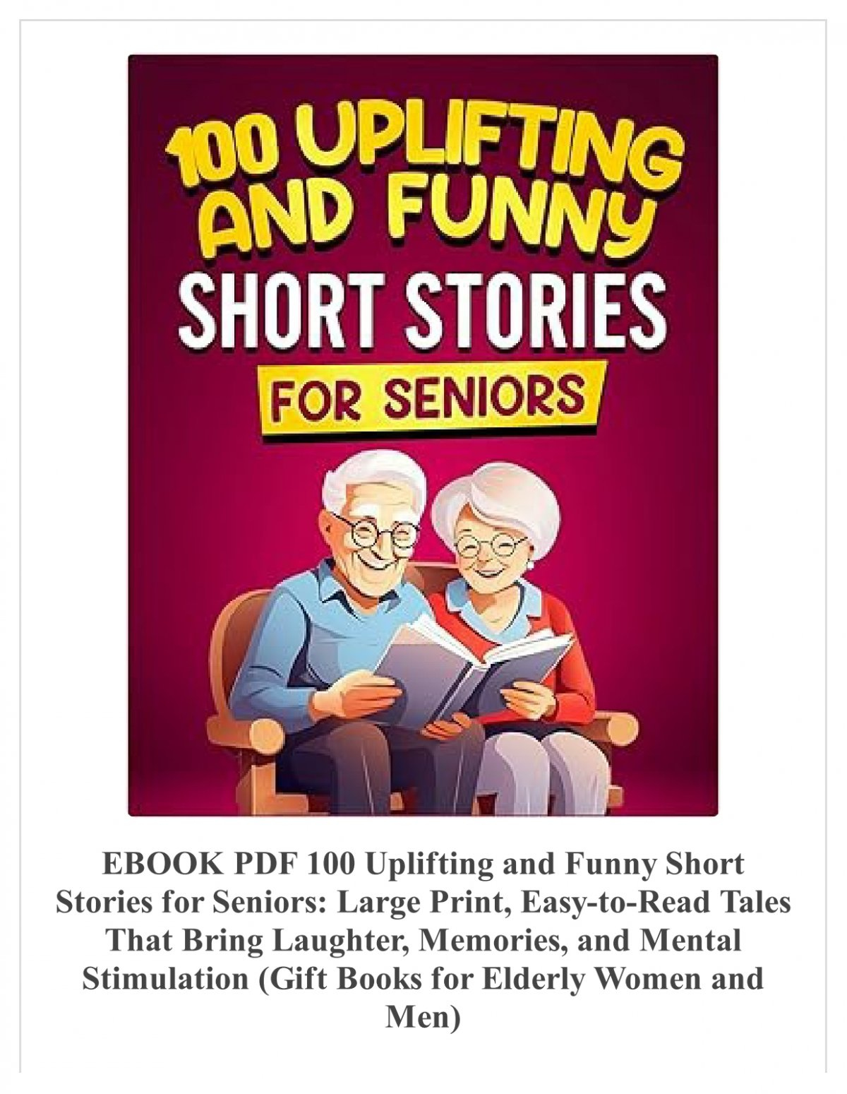 PDF Uplifting and Funny Short Stories for Seniors: Large Print PDF Uplifting and Funny Short Stories for Seniors: Large Print