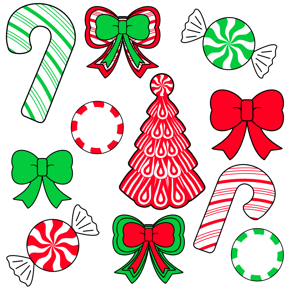 Peppermints and Candy Canes Display Collection - The Fairy Printsess