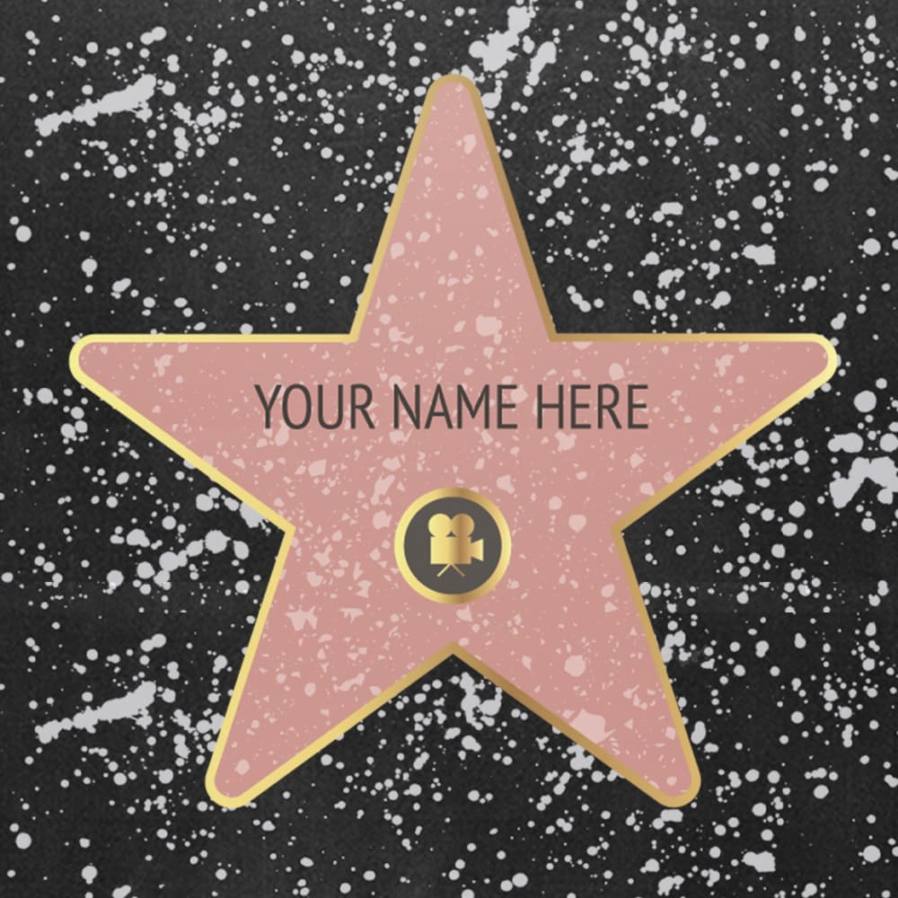 Personalized Printable Walk of Fame Stars - barley & birch