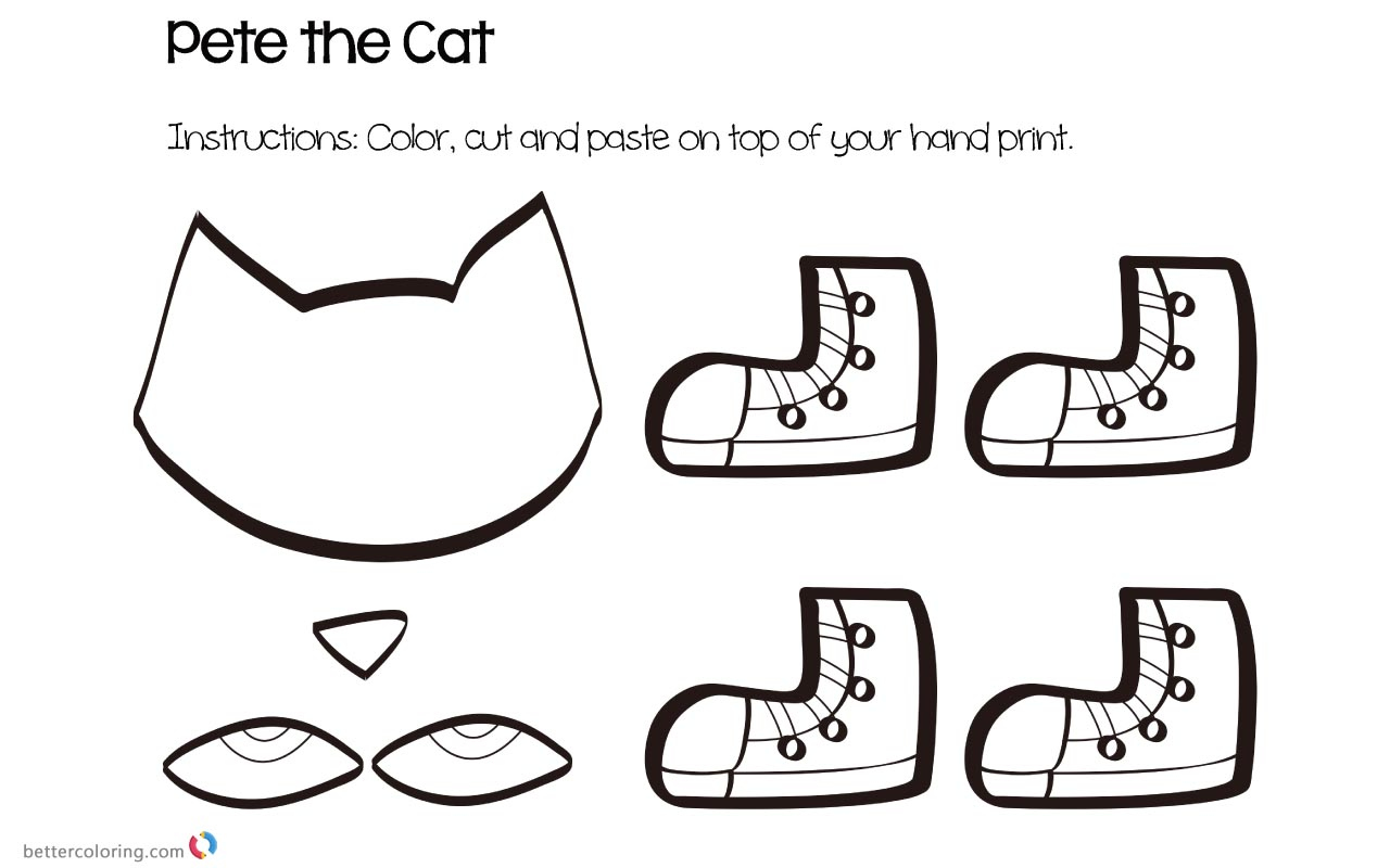 Pete the Cat Shirt Template
