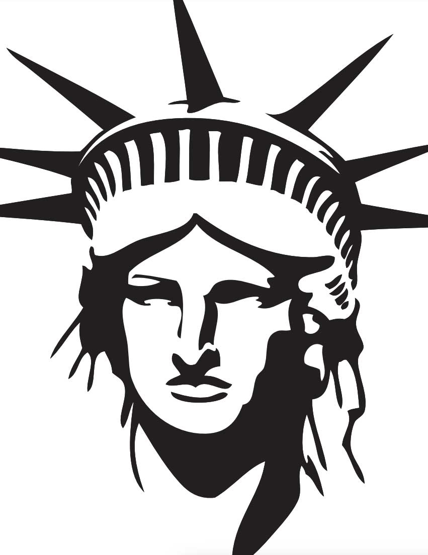Peter Max Statue of Liberty Coloring Page: Free Printable Sheets