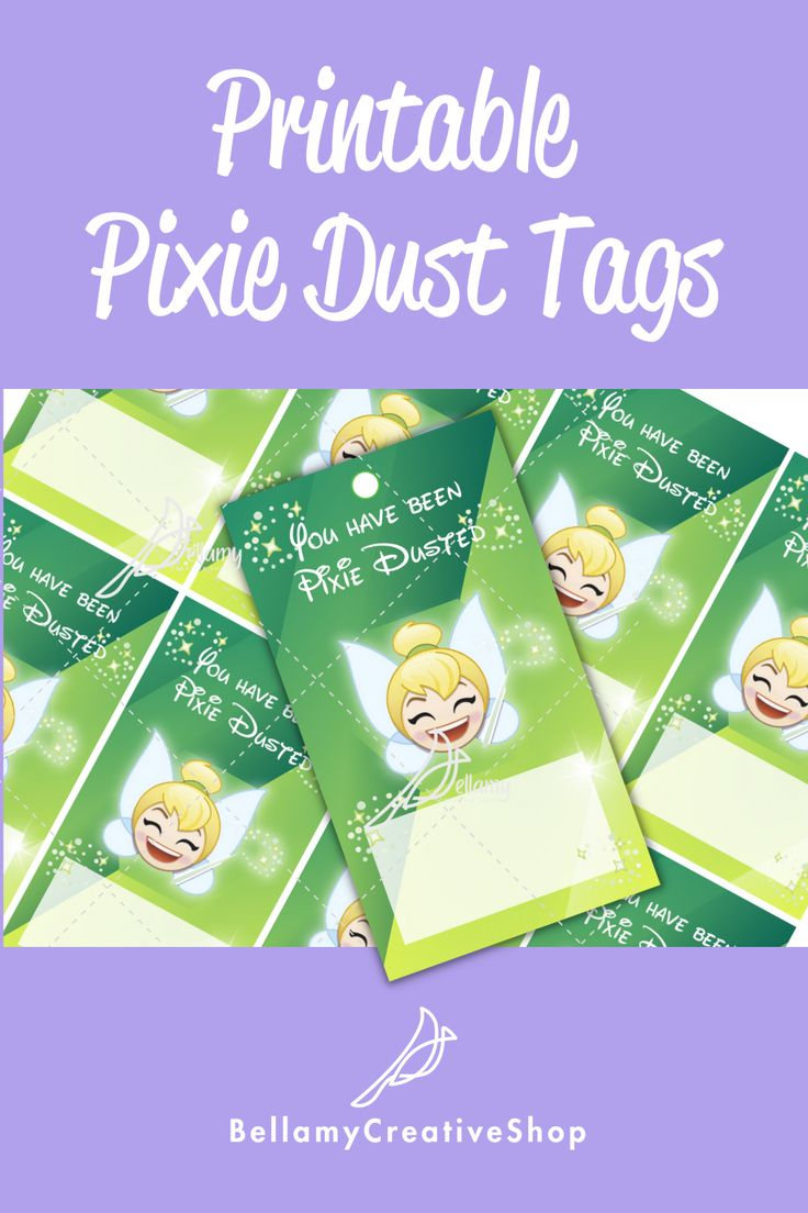 Pixie Dust Tags Free Printable - Printable Party Favors