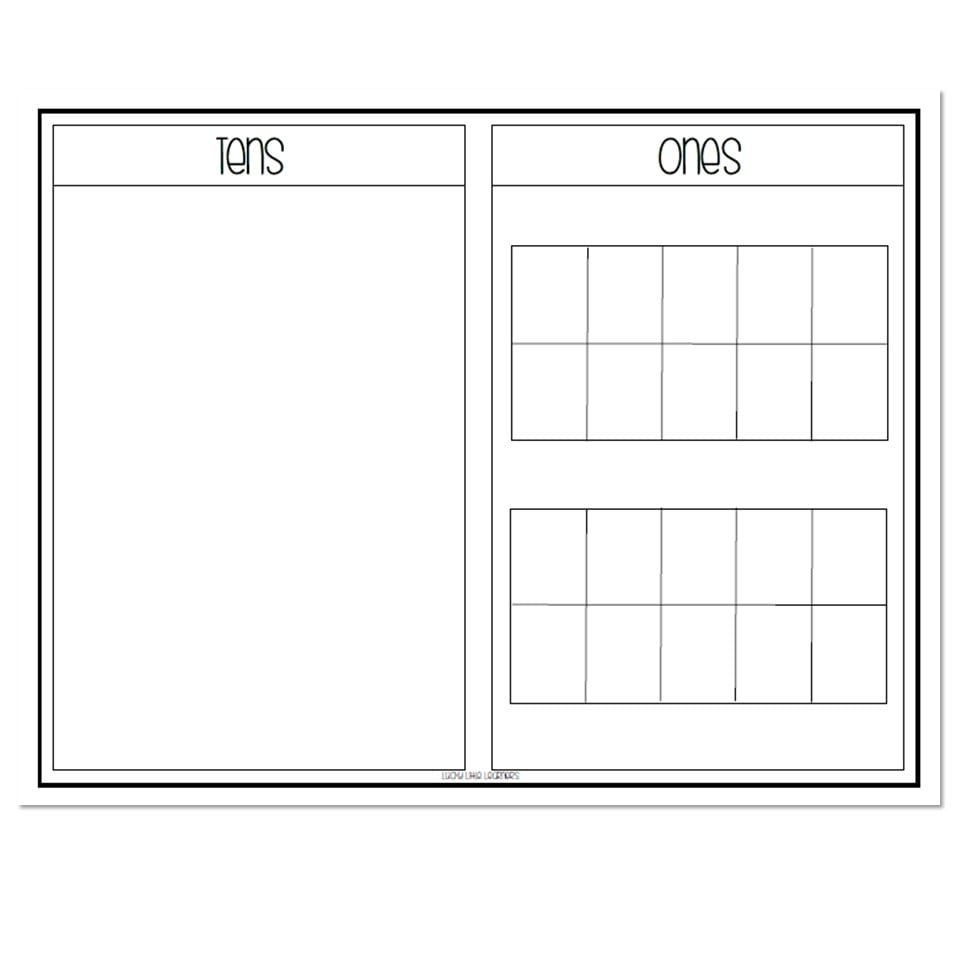Place Value Mats - Lucky Little Learners