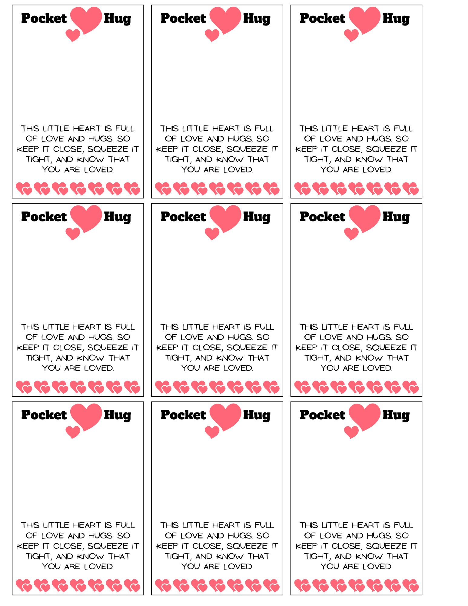 Pocket Hug Poems Printable PDF File Instant Download Pocket Hug Poems Printable PDF File Instant Download