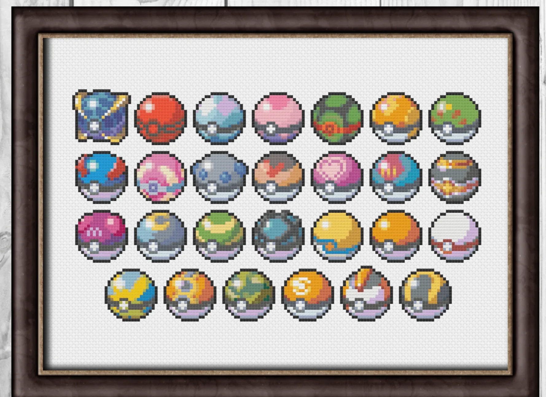 Pokemon cross stitch to catch and make today  Gathered