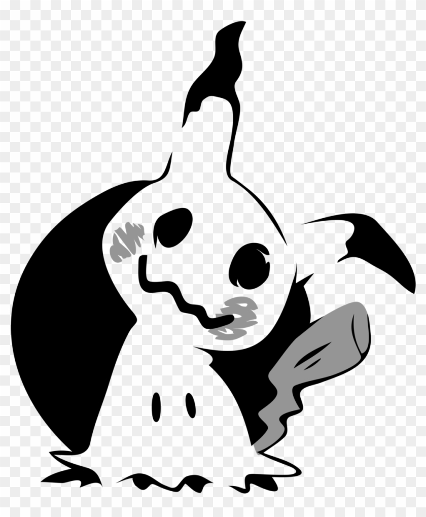 Pokemon Mimikyu Pumpkin Stencils - Free Transparent PNG Clipart