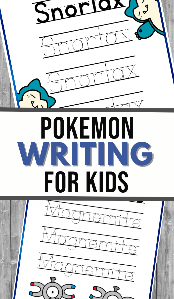 Pokemon Writing Activity -  Boys and a Dog