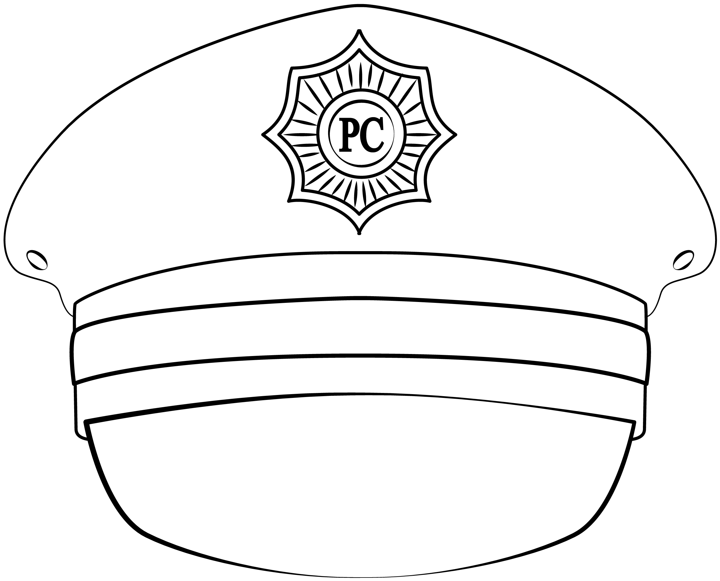 Police Hat Printable Template  Free Printable Paper Сraft Templates