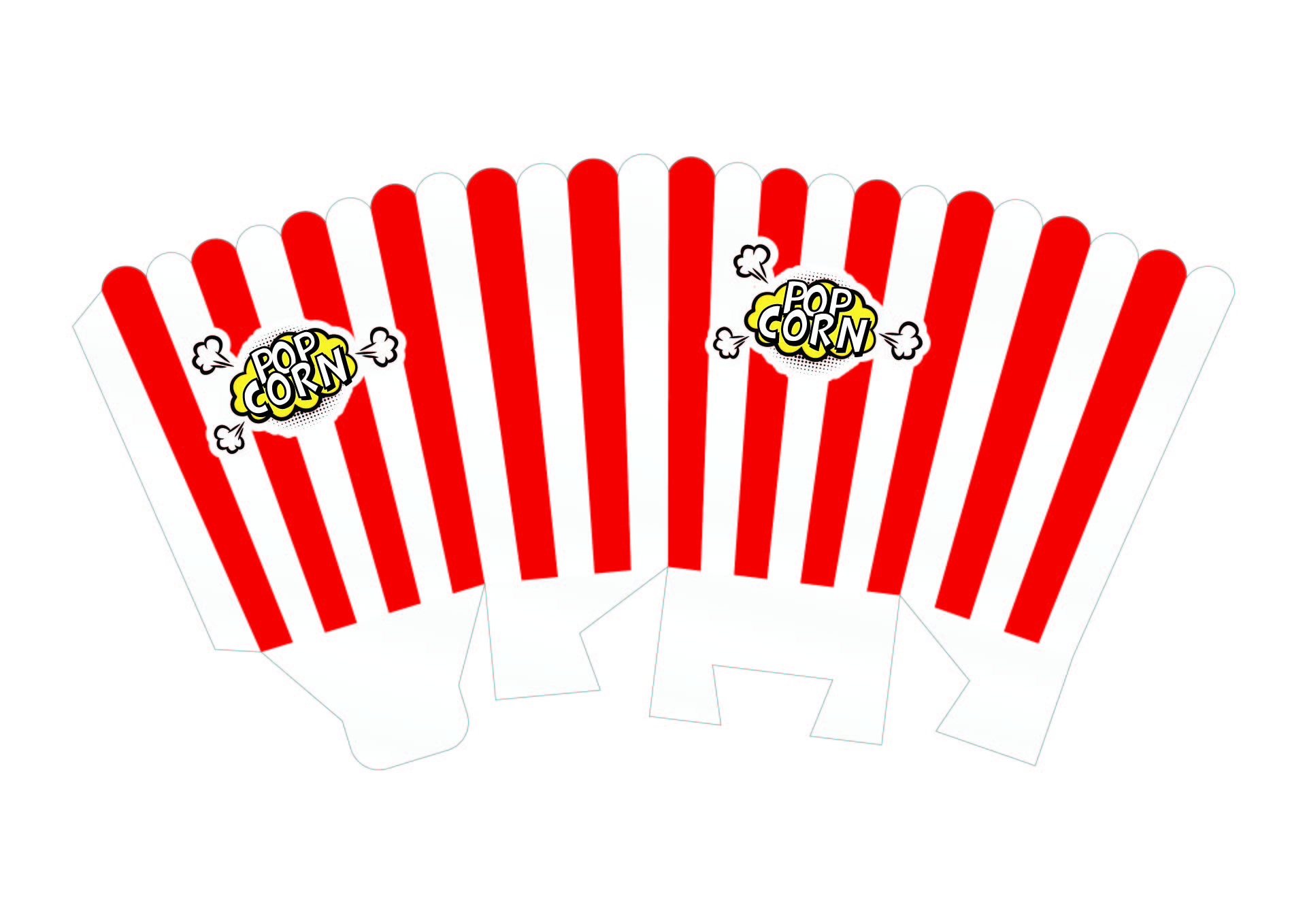 Popcorn Box Printable Popcorn Box Printable