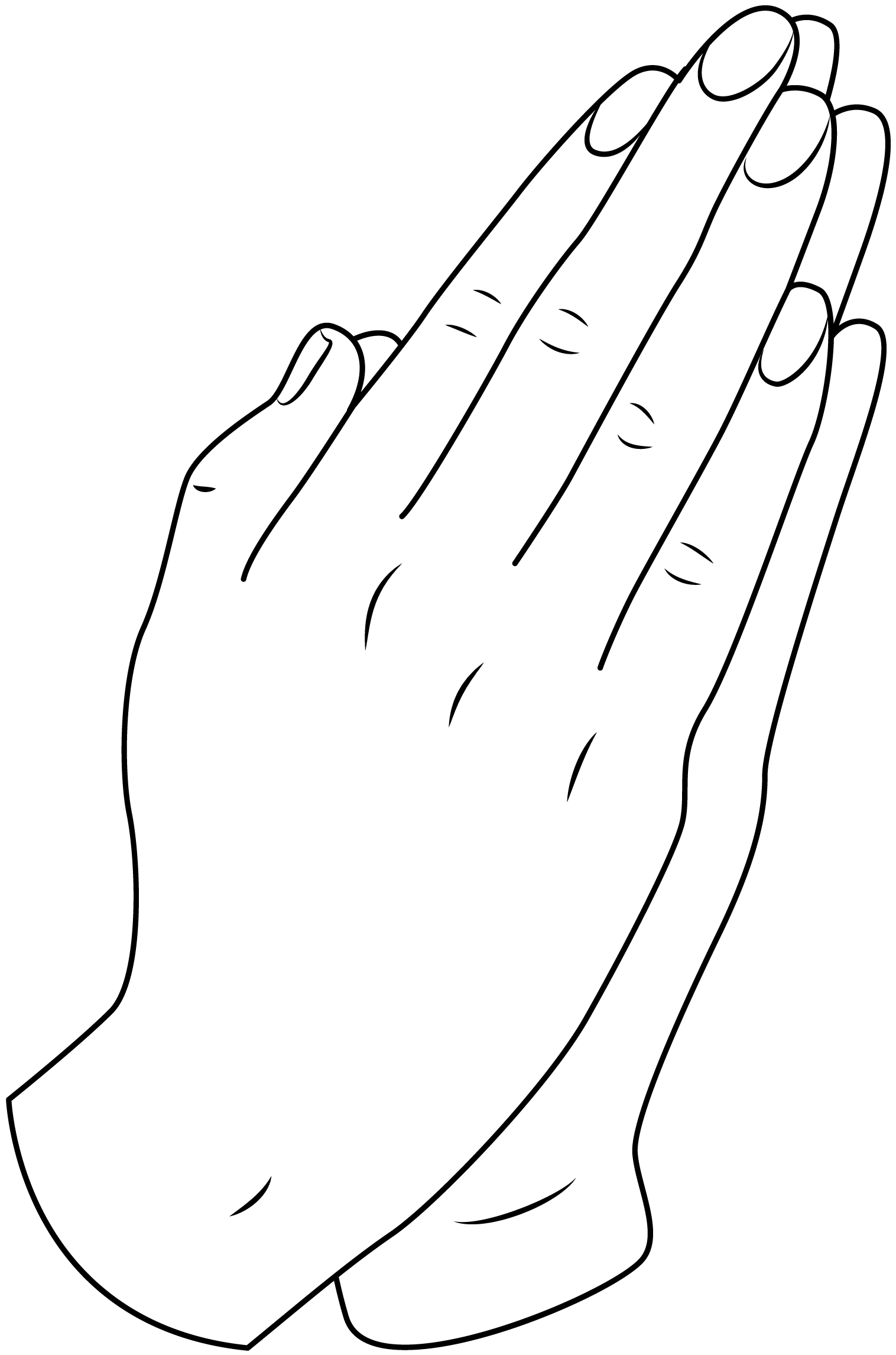 Praying Hands Printable Template  Free Printable Paper Сraft